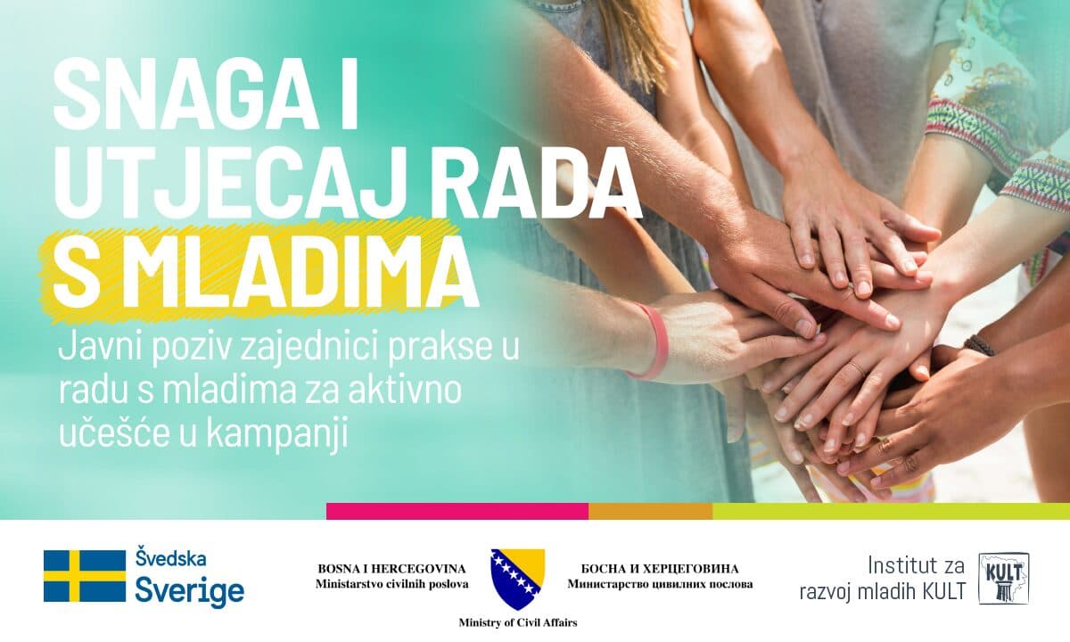 Vrijeme je da se snaga rada s mladima prepozna: Otvoren javni poziv za uključivanje!