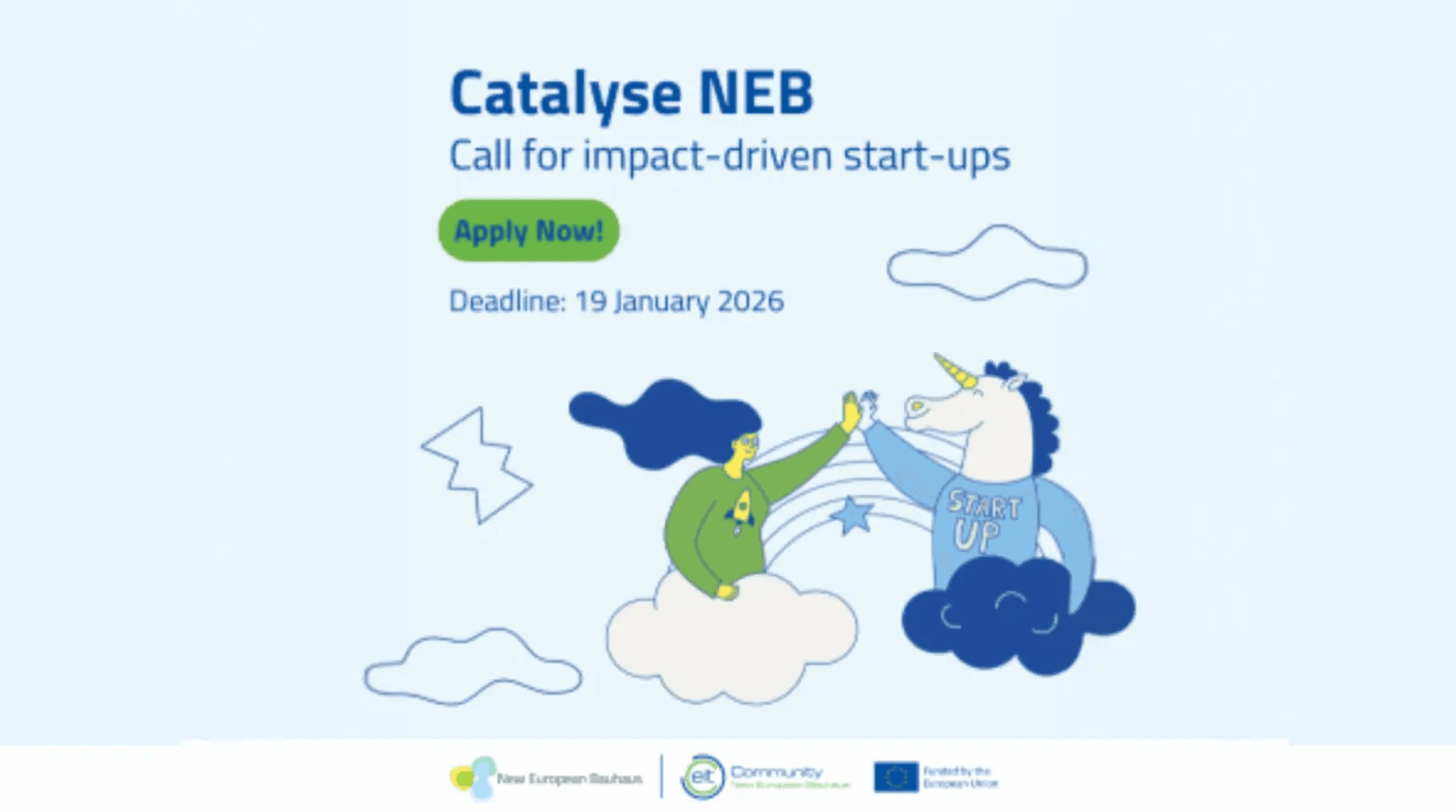 Catalyse NEB – Open Call for Startups 2026