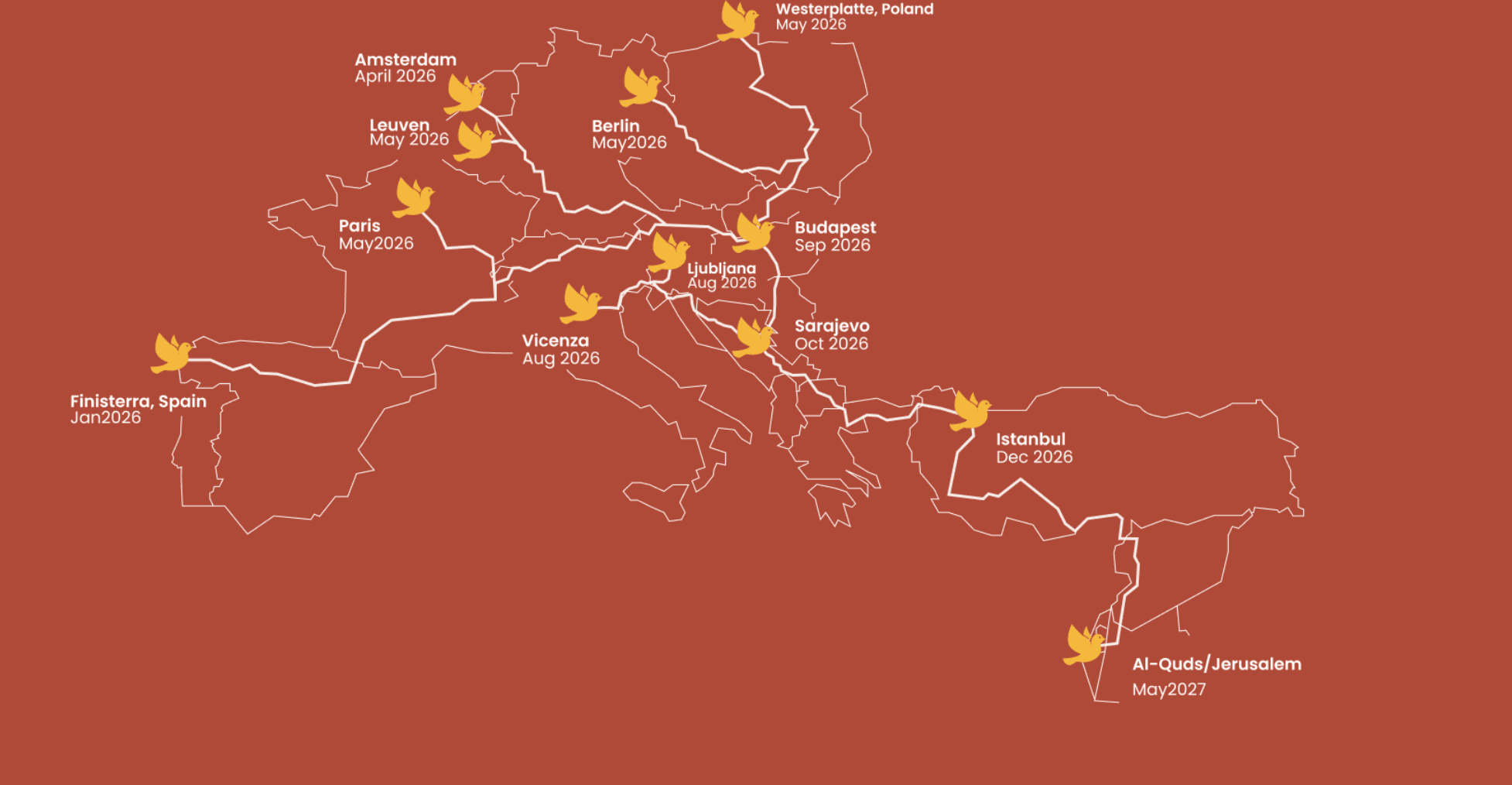 8.500 kilometara na nogama za mir: Veliki međunarodni hodočasnički marš u septembru stiže u Bosnu i Hercegovinu